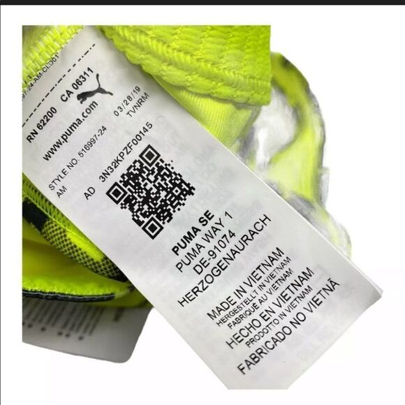 Puma 4Keeps Sports Bra Oceanaire Neon Mid Impact Performance - Picture 8 of 10